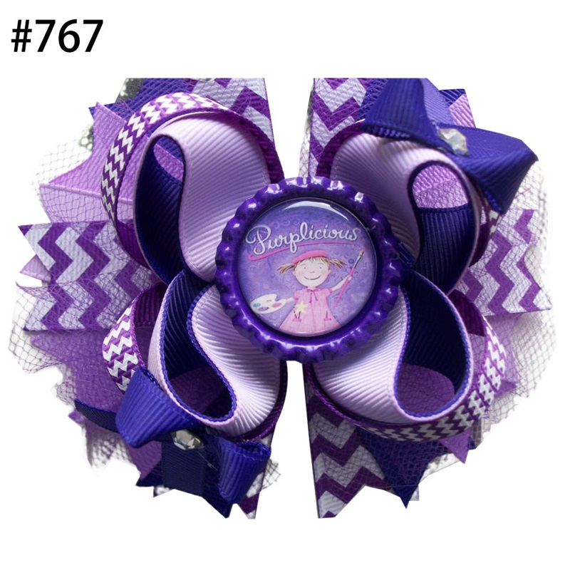 4.5\'\' inspired hair Bows Accessories With elastic Boutique Bow