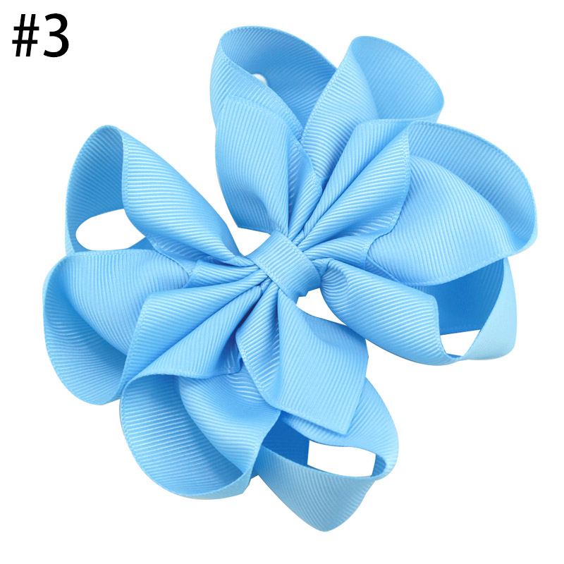 4-4.5'' Octopus Hair Bow 2021 new fashion solid color girl hair