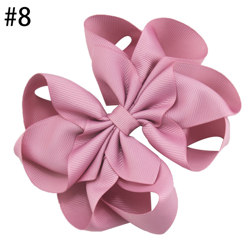 4-4.5\'\' Octopus Hair Bow 2021 new fashion solid color girl hair