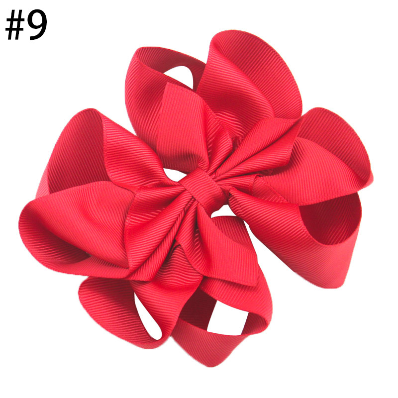 4-4.5'' Octopus Hair Bow 2021 new fashion solid color girl hair