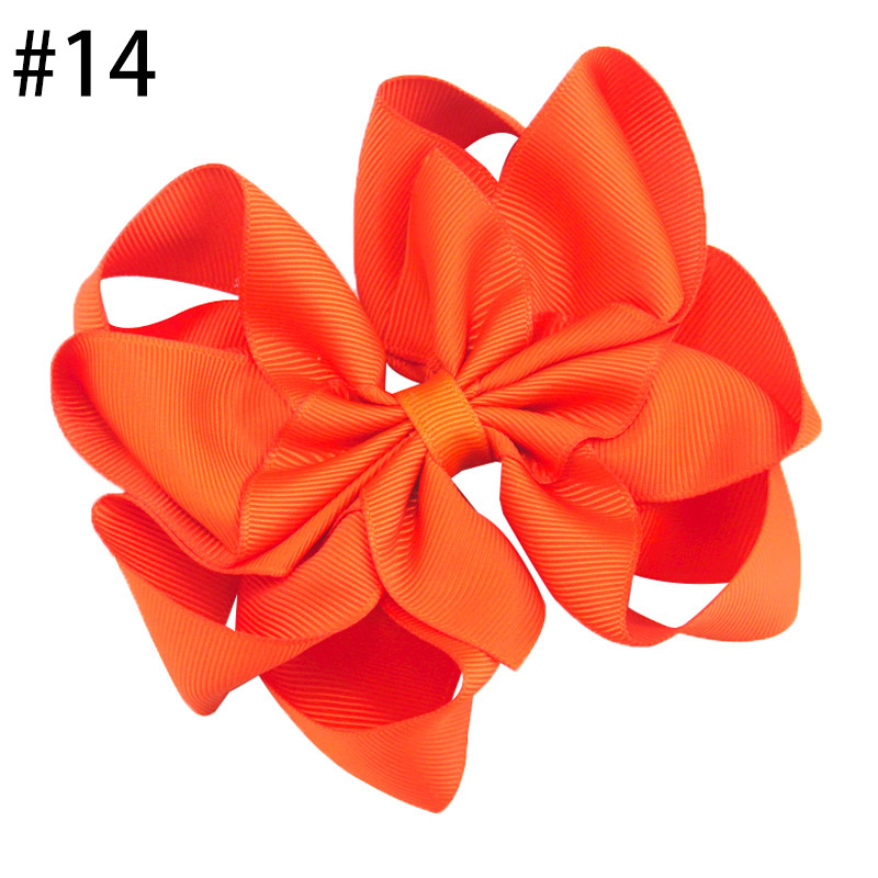4-4.5\'\' Octopus Hair Bow 2021 new fashion solid color girl hair