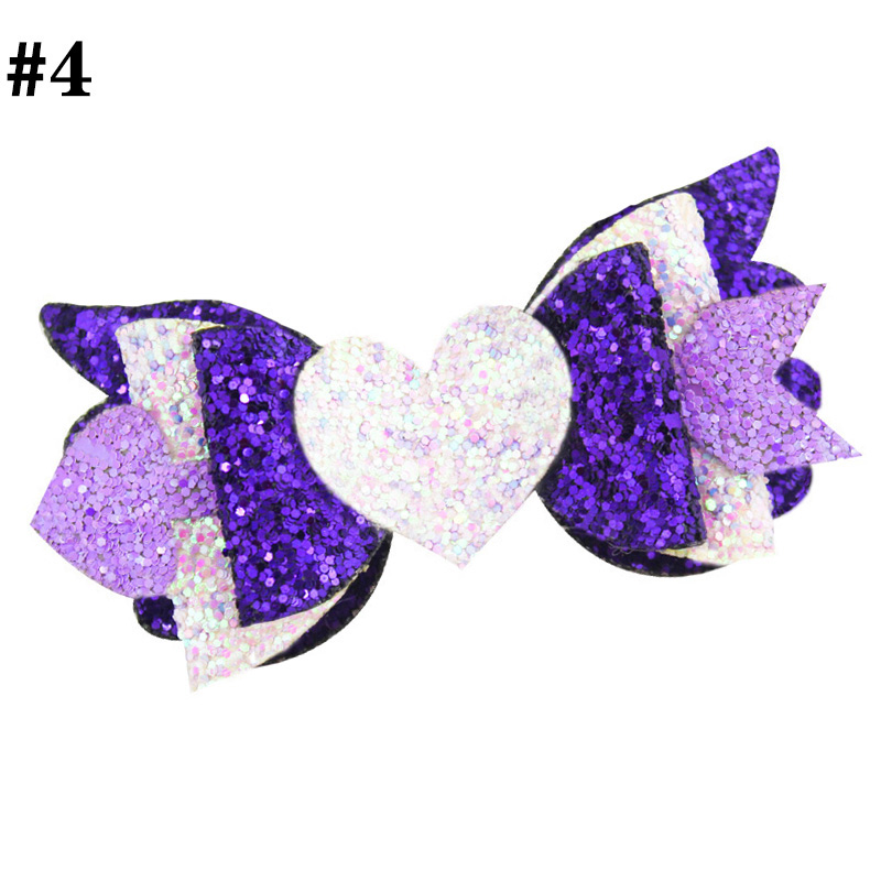 3-3.5‘’cupid wings and arrow bows for valentine hair bows glitt