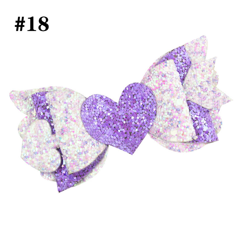 3-3.5‘’Cupid Wings And Arrow Bows For Valentine Hair Bows Glitt