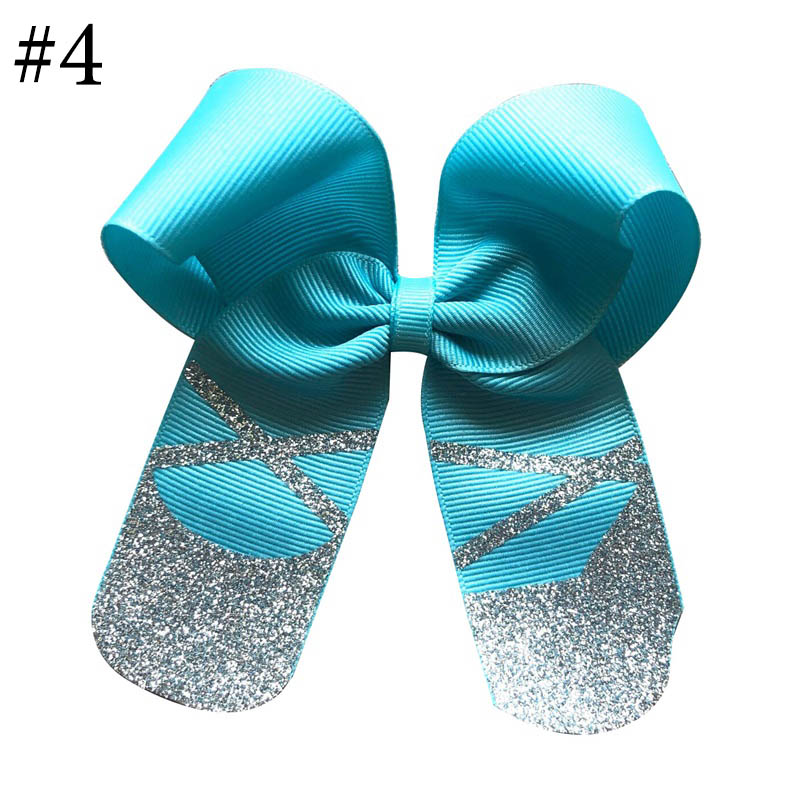 5\'\'Ballerina hair bows slipper bows ballet shoes hair clips for