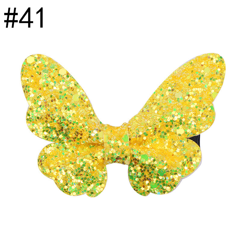 glitter butterfly hair clip