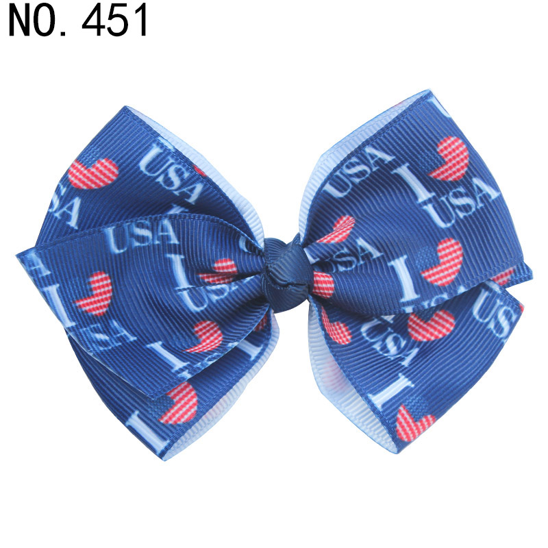4'' Patriotic hair bows