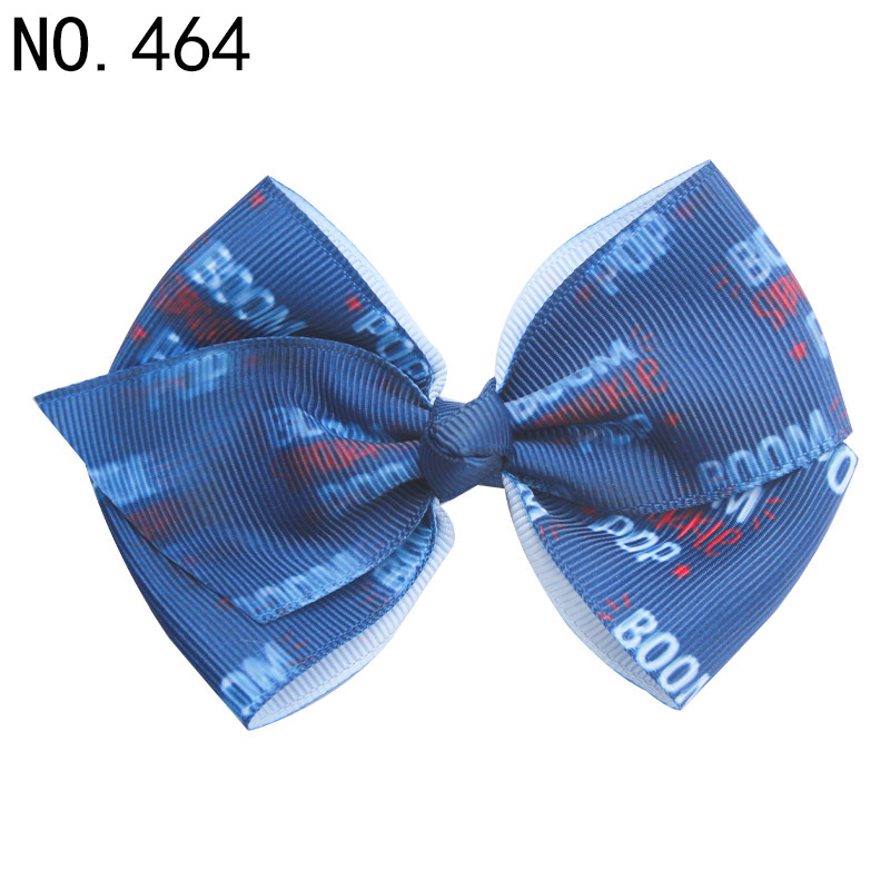 4\'\' Glitter Hair Bows Girl Toddle