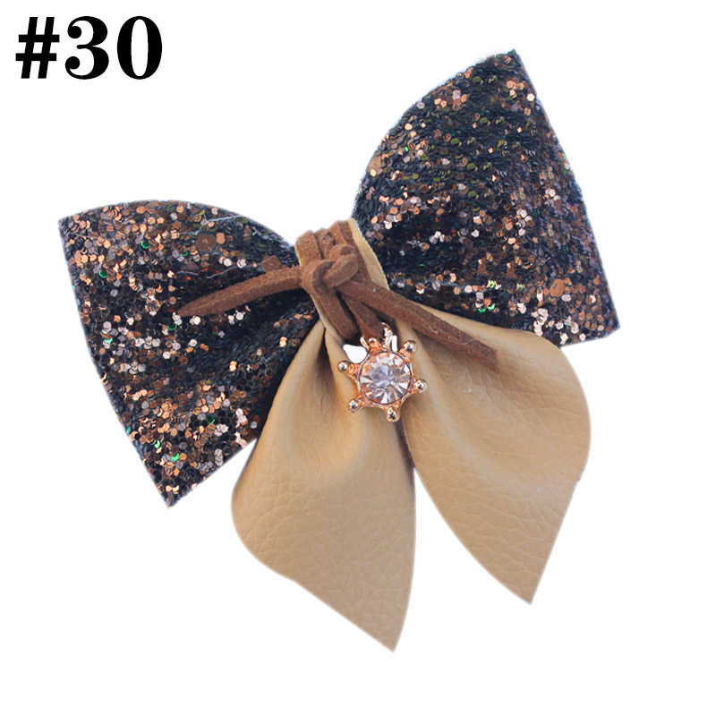3'' Sailor Bow Glitter Hair Bow For Girls