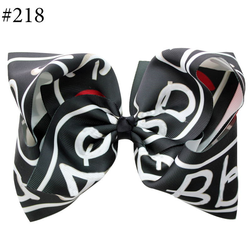 8 Inch Large back to school Hair Bows 