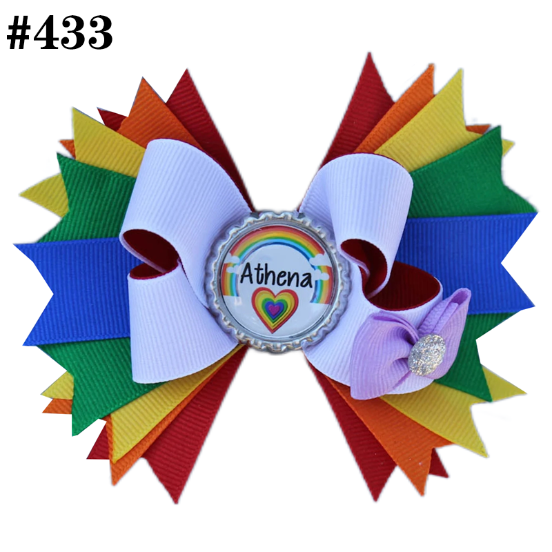 5.5inch inpsired hair bows popular character hair bows