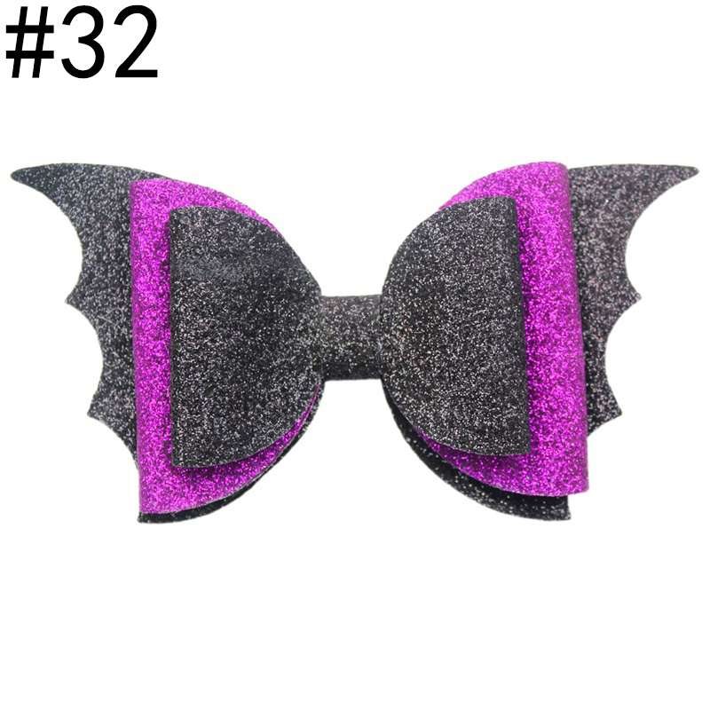 Glitter Bat Hair Bow Vampire hair clips