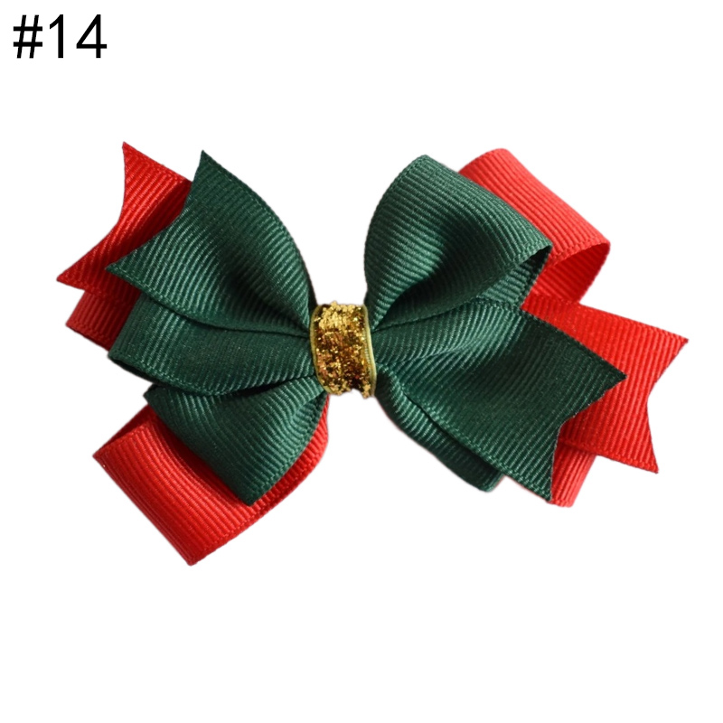 Christmas Bows large gold glitter for holiday
