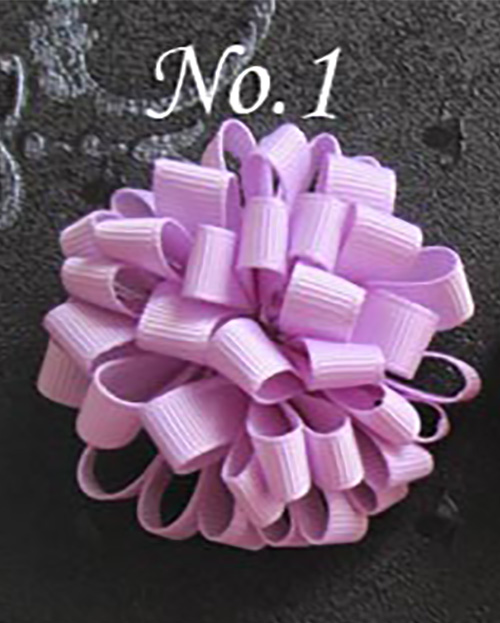 2.5'' round loopy Hair clips