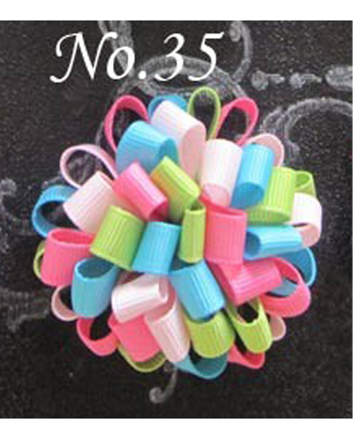 2.5\'\' Round Loopy Hair Clips