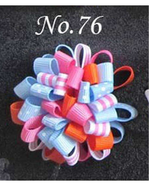 2.5'' Round Loopy Hair Clips