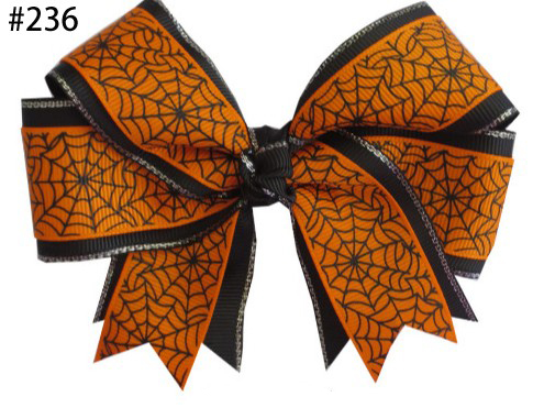 4.5inch Halloween Double Cheer Hair Bows