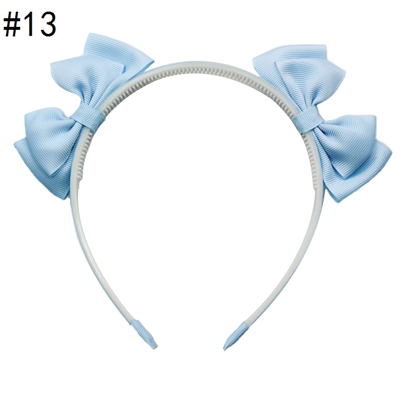 3'' girl headbands ribbon grosgrain hard headband