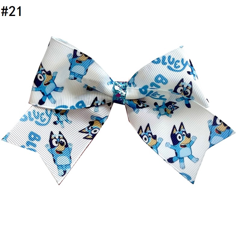 Bluey Dog Bingo Bows Birthday Hair Bows Boutique Hair Bow