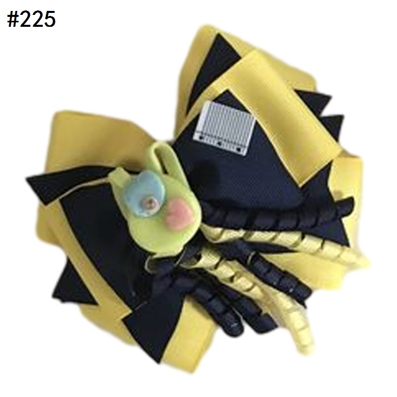 4'' Back To School Hair Bows Pencil