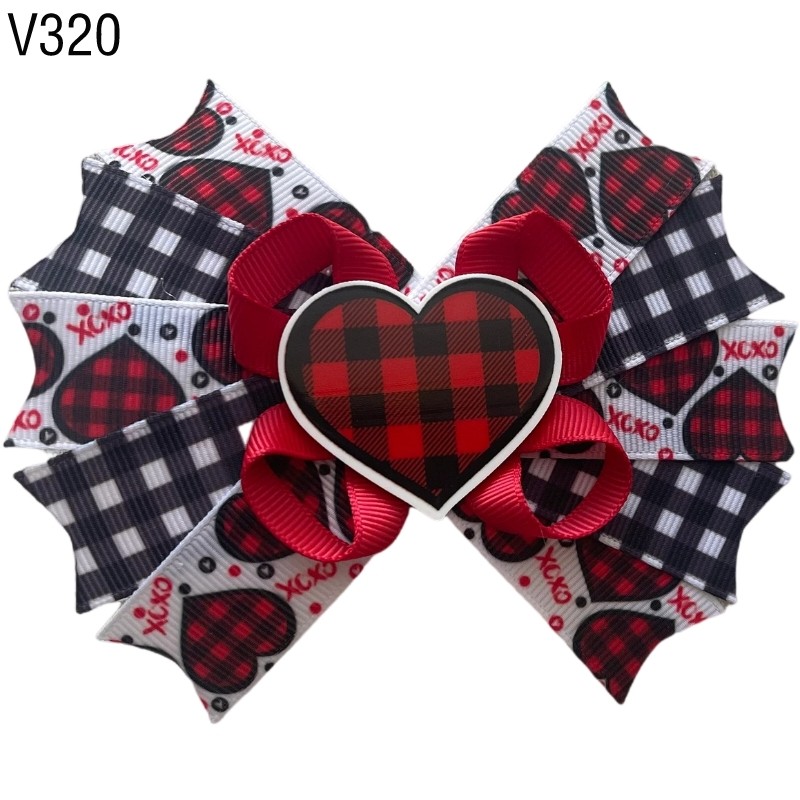 Valantine\'s Day Hair Bows Fashion Girl Baby Boutique Hair Bows