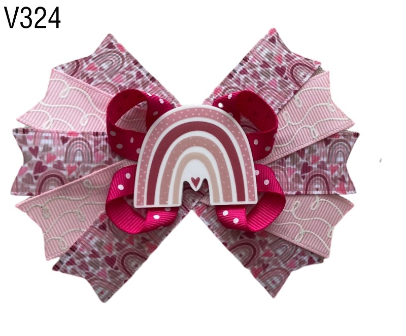 Valantine's Day Hair Bows Fashion Girl Baby Boutique Hair Bows