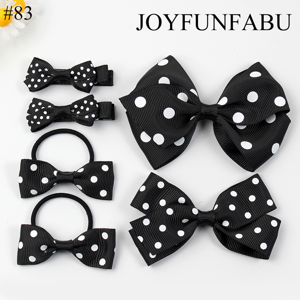 polka dot bow clip for toddle girl kids accessories