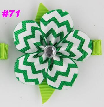 2''petal flower clips