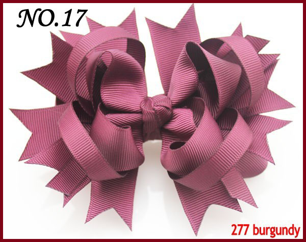 4.5'' small funky hair bows boutique hair bows