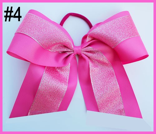 8\'\'sparkle Large Cheer Bow glitter cheerleading bows