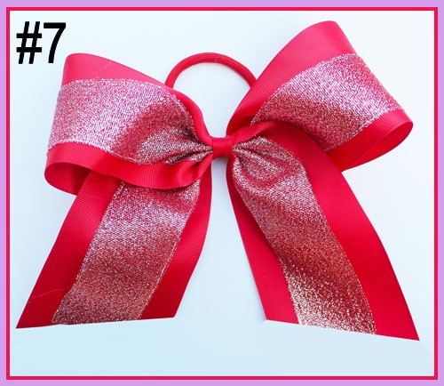 8\'\'sparkle Large Cheer Bow glitter cheerleading bows