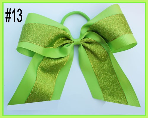8''sparkle Large Cheer Bow glitter cheerleading bows