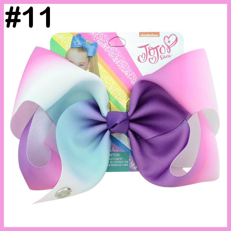 8" Large ombre JoJo Bow With Hair Clip