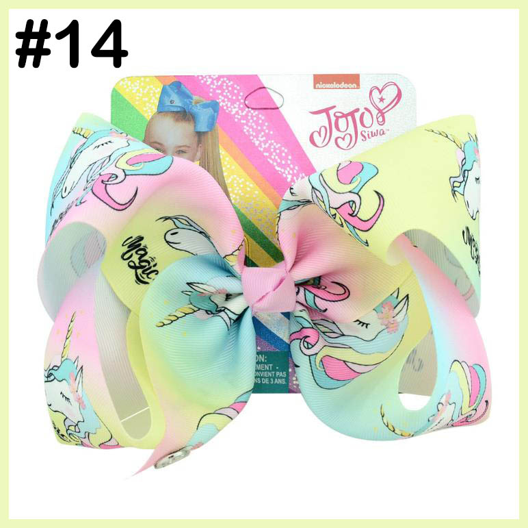 8\" Large ombre JoJo Bow With Hair Clip