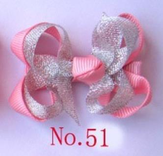 Girl hair boutique bows 2.5'' Bouquet double hair bows