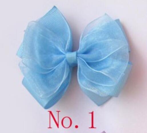 3 inches aby Organza Grosgrain hairbows