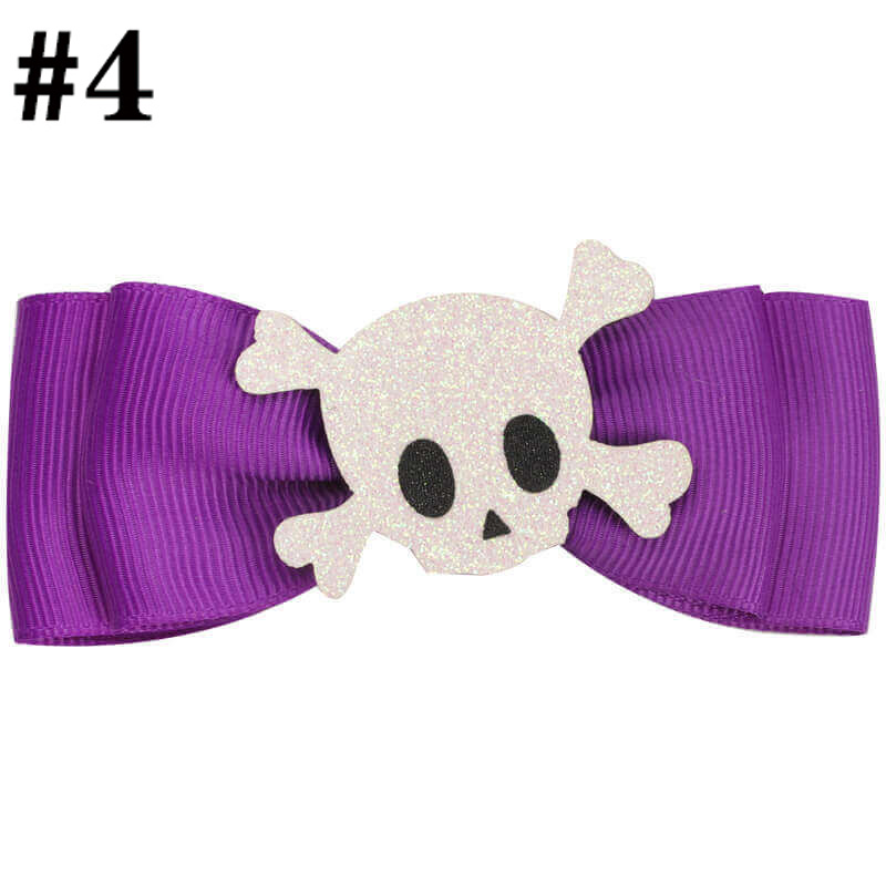 Halloween bow clips kids hair bow clips hair accessories Ghost