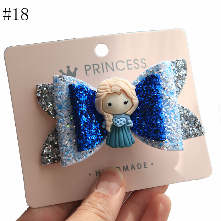 Creative Cute Kids Girls princess Hairpins Hair Clip Glitter Bow