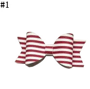 cute baby girls 4th of July glitter hair bows America Indepen