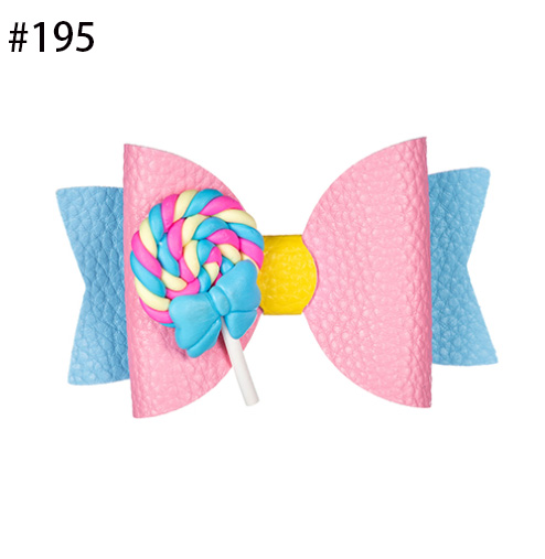 Lollipop Princess Hairgrips Glitter Hair Bows with Clip Dance Pa