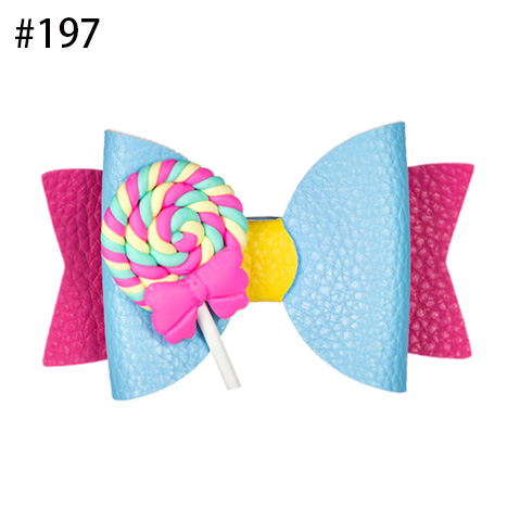 Lollipop Princess Hairgrips Glitter Hair Bows with Clip Dance Pa