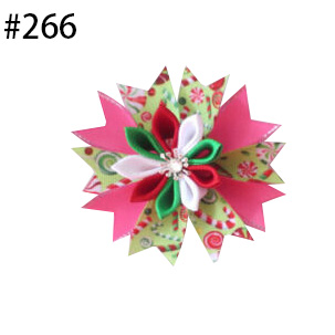 3.5" kanzashi flower Hair Clip beautiful Halloween and Christmas