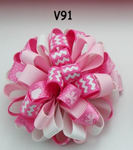 Valantine's Day hair bows-A fashion girl baby boutique hair bows