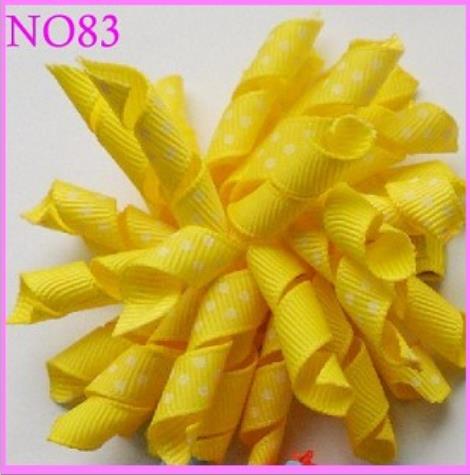 3.5\'\' korker hair clips (SEW ONES) mix color korker hair bow