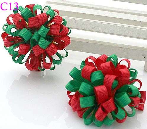 Christmas hair bows