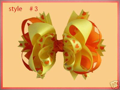 4.5\'\' funky hair bows for baby hair clips girl boutique hair bow